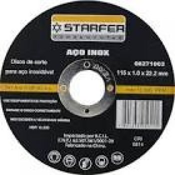 Starfer - disco aco/inox 4.1/2 - 115x1.0x22,2mm*