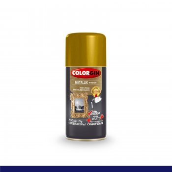 Colorgin - Spray Metallik Premium Me Ouro *