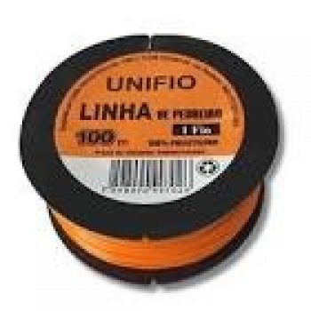 Linha Pedr. 1fio Unifio 100m Laranja*