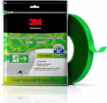 3m - Fita Dupla Face Transp.19mmx20m *