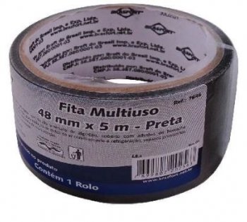 Brasf - Fita Silver Tape 48x5m Preta*