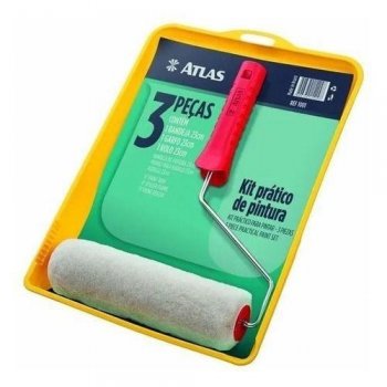 Atlas - kit pintura basico 3pcs amarelo