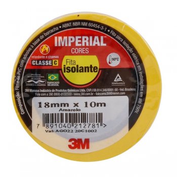 3m - Fita Isolante Color. Amarela 18mmx10 *