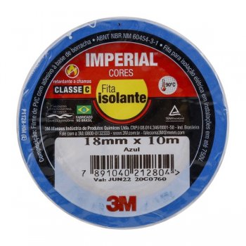 3m - Fita Isolante Color. Azul 18mmx10 *