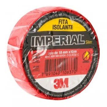 3m - Fita Isolante Color. Vermelho 18mmx10 *