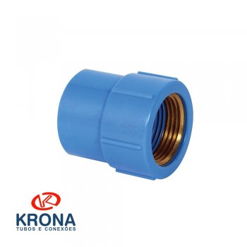 Krona - Luva Azul Solda Bucha Latao 25x1/2*